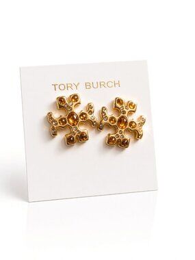 NWT Tory Burch Roxanne Jeweled Stud Earrings